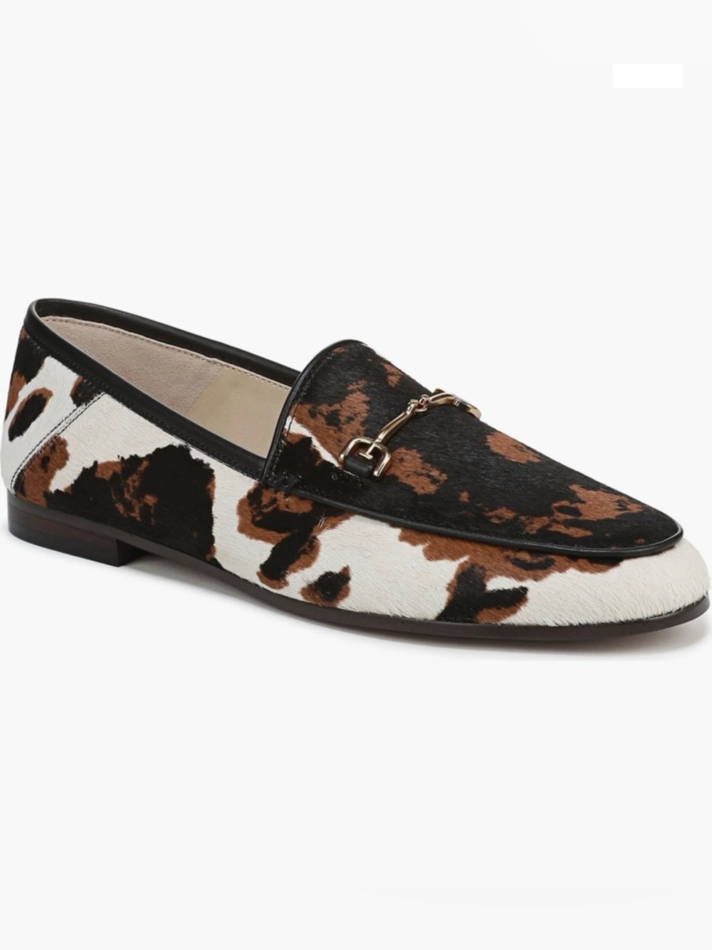 Sam Edelman Leather Calf Hair Cow Print Loraine Loafers